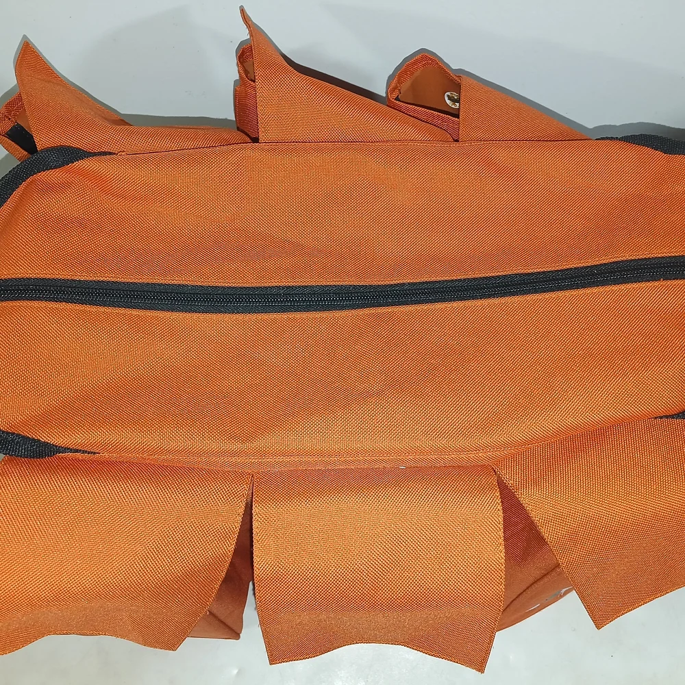 Eagle Good to Go Yarn & Craft Organizer Bag - Orange Canvas - Multi-Pocket.